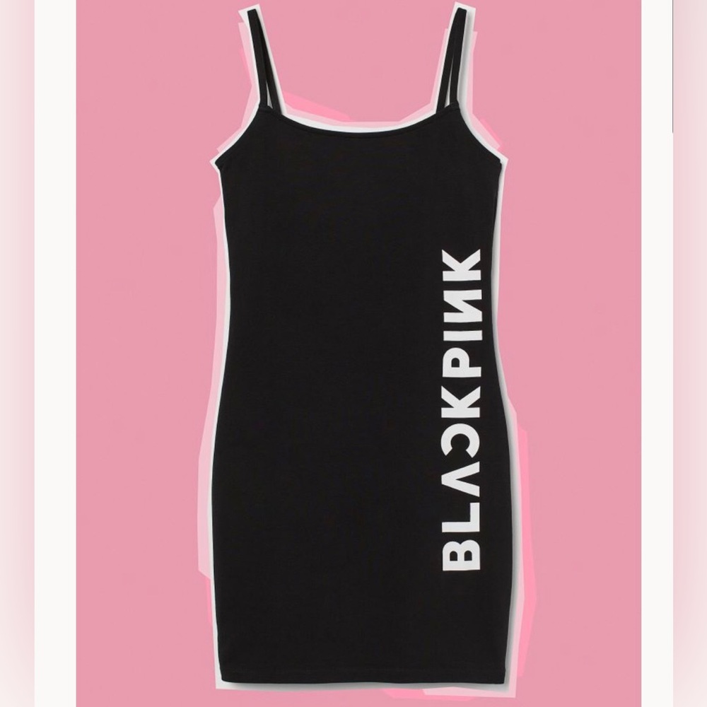 H&M Black Pink Dress sexy women’s Kpop NWT